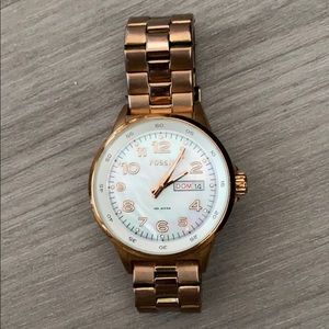 Rose gold Fossil Watch
